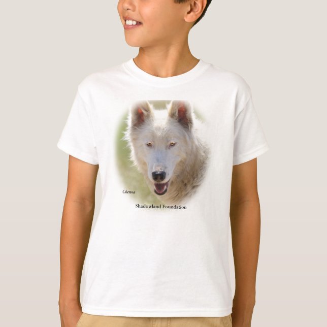 Le loup blanc badine le T-shirt (Devant)