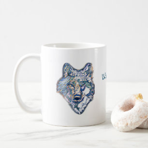 Le loup d'hiver (personnalisé), la Mug de café
