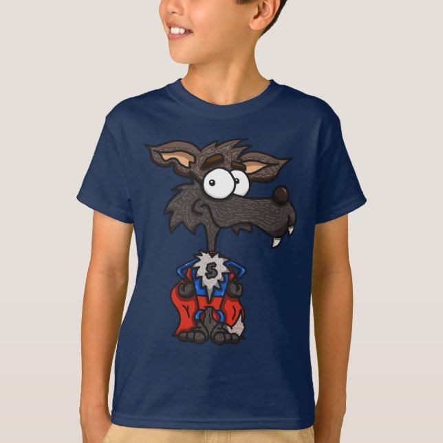 Le loup superbe badine le T-shirt (Devant)