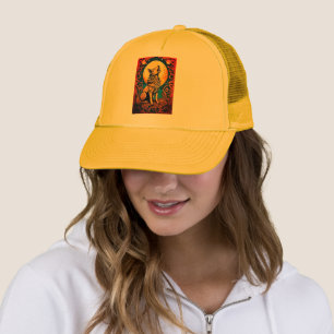 Le loup tribal de Fierce hurlant au Casquette de l