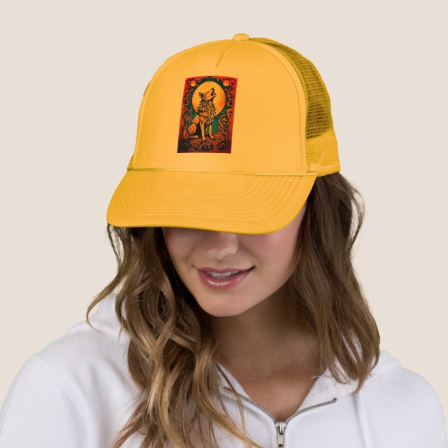 Le loup tribal de Fierce hurlant au Casquette de l (En situation)