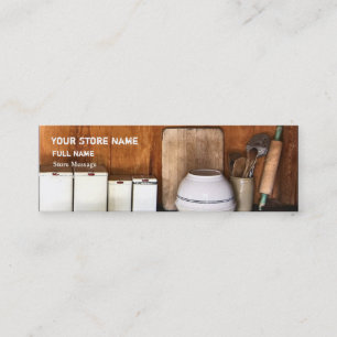 Le magasin vintage/font des cartes de visite cuire