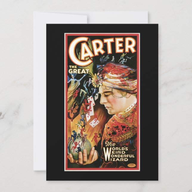 Le magicien vintage Carter le grand (Devant)