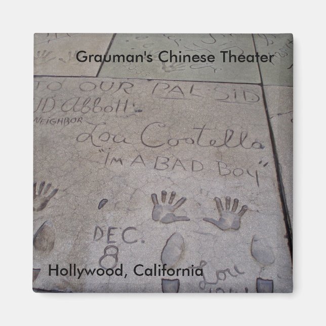 Le Magnet du Théâtre Chinois de Grauman (Devant)