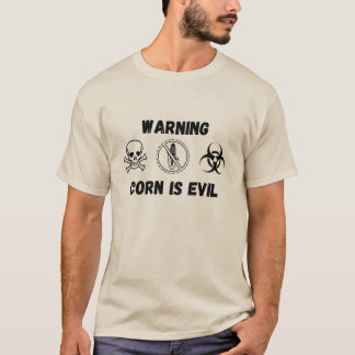 Le maïs est diabolique pour les hommes T-shirt drô