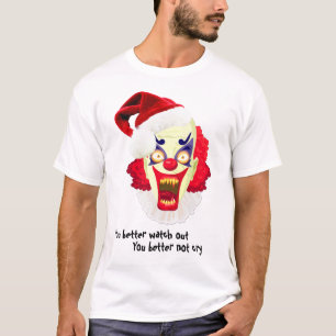 le mal fait le clown mauvais T-shirt de père Noë