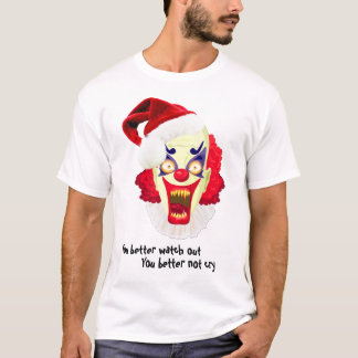 le mal fait le clown mauvais T-shirt de père Noël