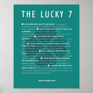 Le manifeste Lucky 7 - affiche 11x14