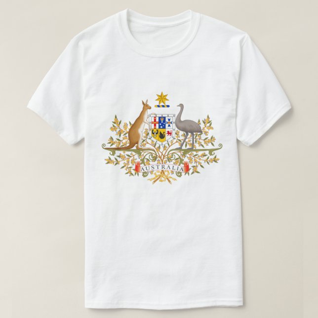 Le manteau de l'Australie du T-shirt de bras (Design devant)