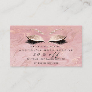 Le maquillage de rose de carte de référence de