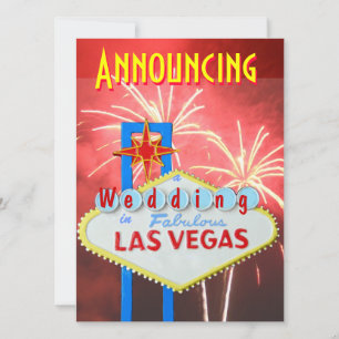 Le mariage à Las Vegas avec un Invitation de récep