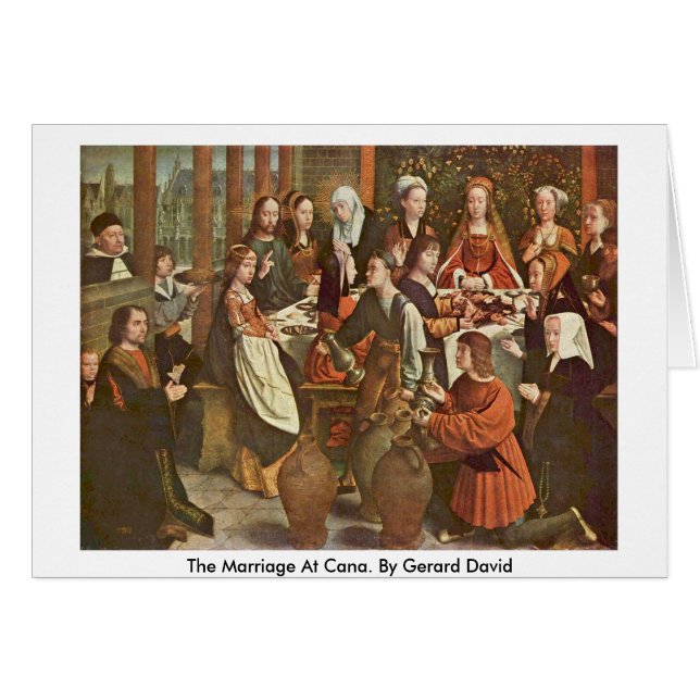 Le mariage chez Cana. Par Gerard David (Devant horizontal)