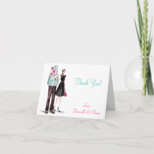 Le mariage couple le sien et le sien des cartes de