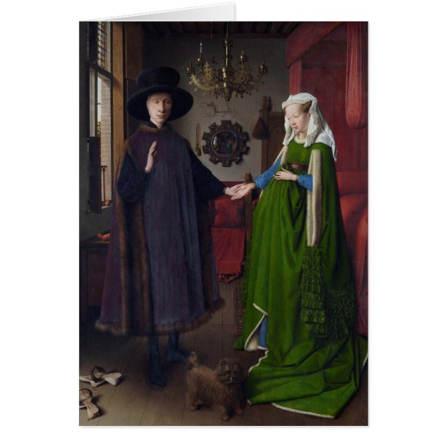 Le mariage d'Arnolfini (avant janvier van Eyck) (Devant)