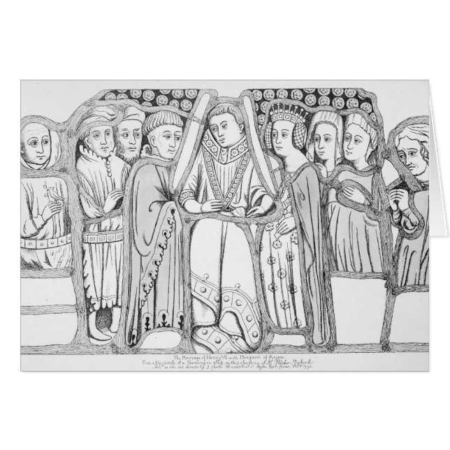 Le mariage de Henry VI et Margaret de l'Anjou (Devant horizontal)