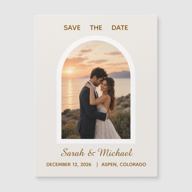 Le Mariage de la Photo d'Arche Moderne Save the Da (Devant)