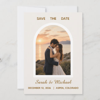 Le Mariage de la Photo d'Arche Moderne Save the Da
