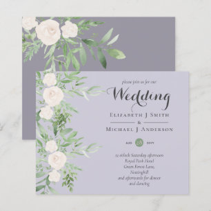 LE MARIAGE DU BUDGET Floral DE Dusty LAVENDER Sage
