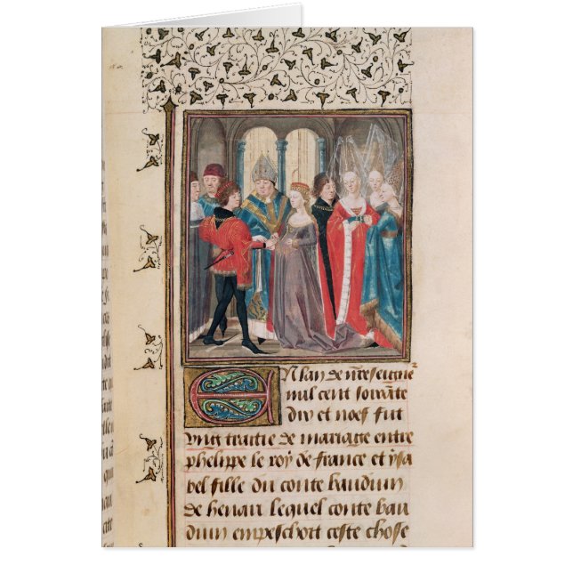 Le mariage du roi de Philippe Auguste de la France (Devant)