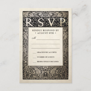 Le mariage RSVP carde la collection de lierre de