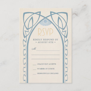 Le mariage RSVP carde   Nouveau vintage