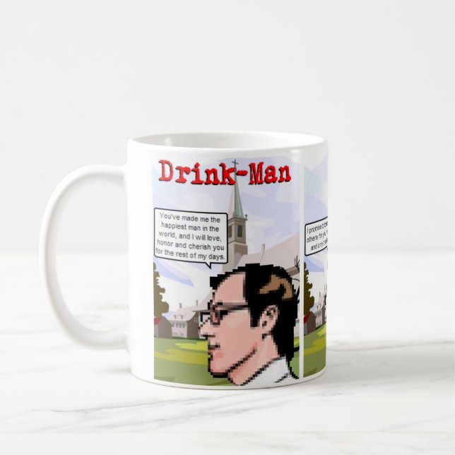 "Le mariage tasse de café de Boisson-Man" (Gauche)