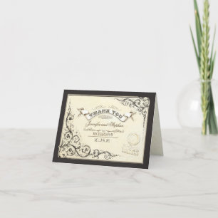le mariage vintage vous remercient des cartes