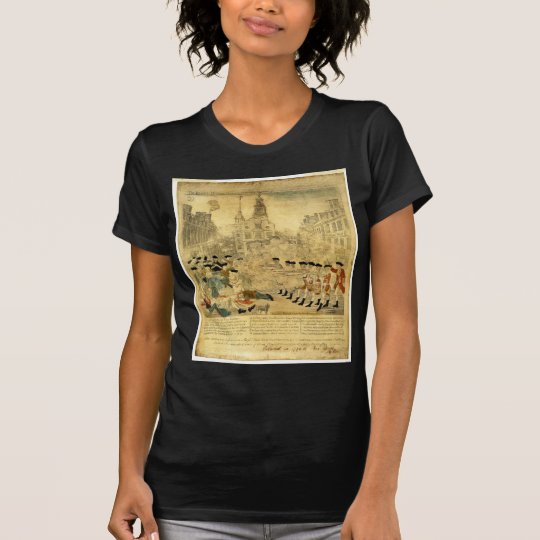 Le massacre de Boston par Paul Revere T-shirt
