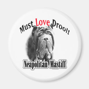 Le mastiff napolitain doit aimer la bave - aimant