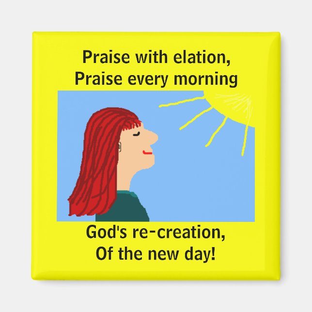 LE MATIN A ÉCLATÉ - aimant (Devant)