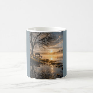 « Le Matin, Non-Dit » Mug Sérénité du Lever du Sol
