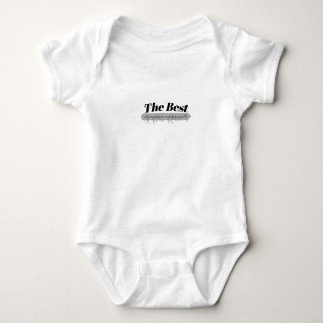 Le meilleur body premium pour bébé avec drapeau am (Devant)