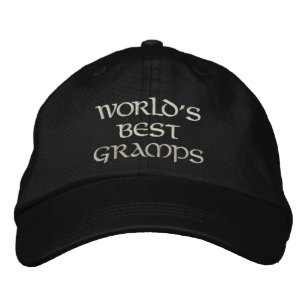 Casquette papy World's Best, casquette papy, casquette brodée