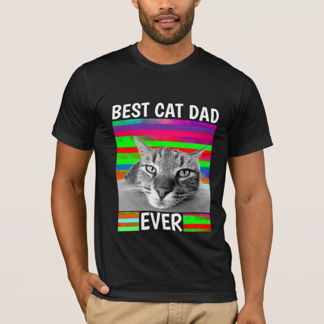 LE MEILLEUR CHAT DAD JAMAIS SOMBRE T-Shirt (Devant)