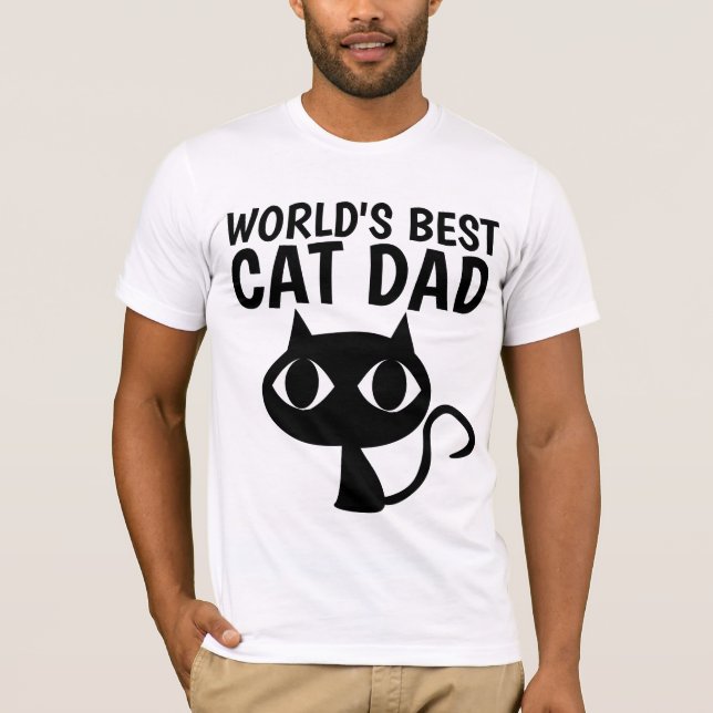 LE MEILLEUR CHAT-PÈRE DU MONDE, T-shirts (Devant)