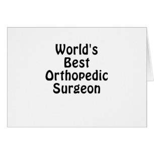 Le meilleur chirurgien orthopédique des mondes