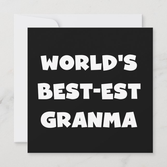 Le meilleur Granma noir et blanc du monde (Devant)