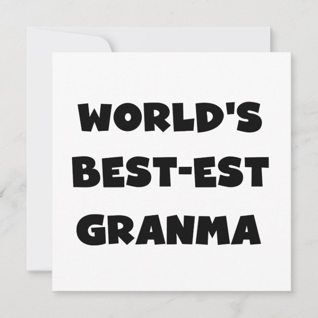 Le meilleur Granma noir et blanc du monde (Devant)