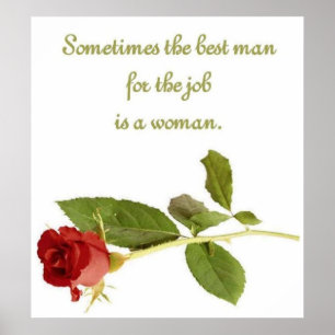 Le meilleur homme pour le travail est une affiche