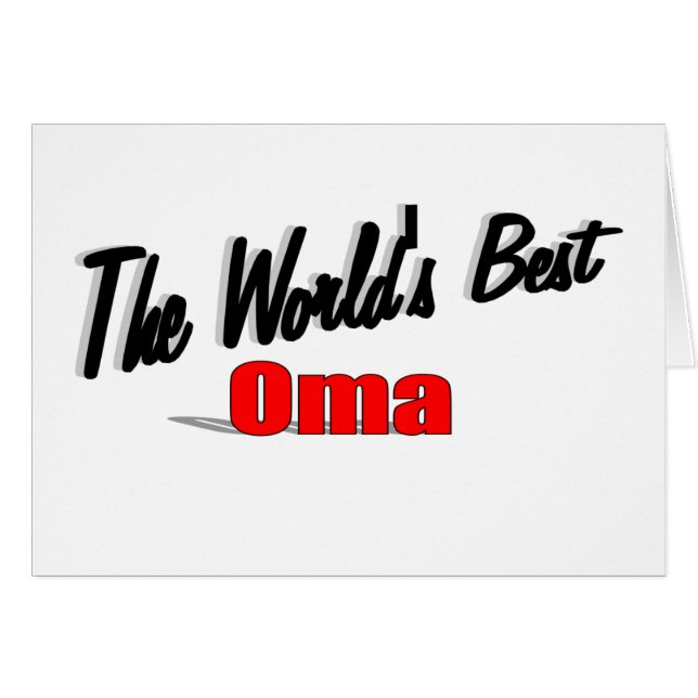 Le meilleur Oma du monde (Devant horizontal)