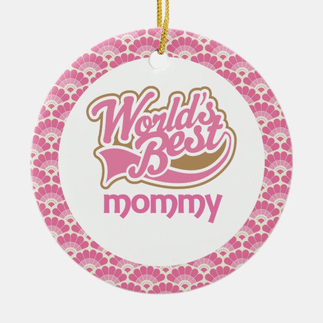 Le meilleur ornement de cadeau de la maman du (Devant)