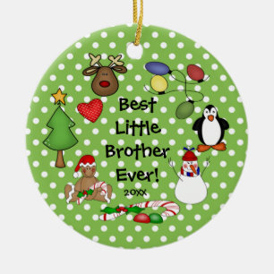 Le meilleur ornement de Noël de petit frère jamais