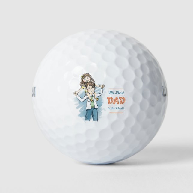 Le meilleur papa dans les balles de golf du monde (Devant)