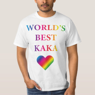 LE MEILLEUR T-shirt COEUR KAKA RAINBOW DU MONDE