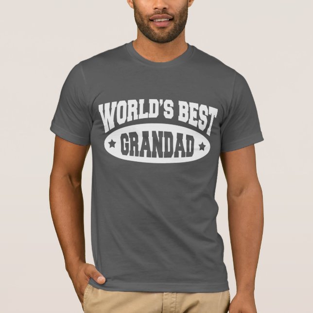 Le meilleur T-shirt de GranDad au monde - noir ou  (Devant)