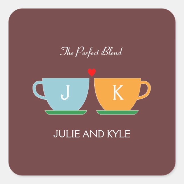 Le Mélange Parfait Mariage Favoriser Sticker / Env (Devant)