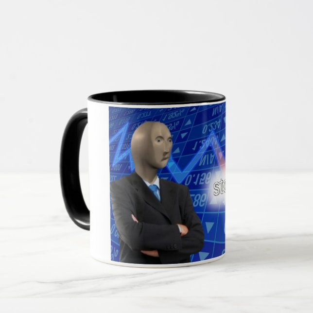 Le Mème Mug de Sad Stonks (Devant gauche)