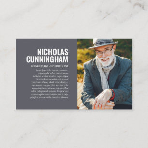 Le mémorial funéraire en Carte photo de mémoire d'