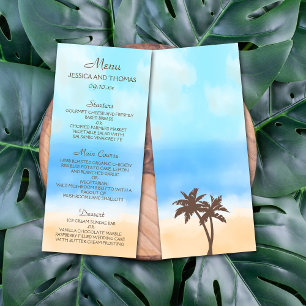 Le menu de la collection de mariages Watercolor Be