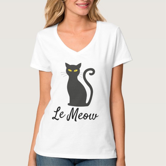 LE MEOW, T-shirts CHAT FRANÇAIS (Devant)